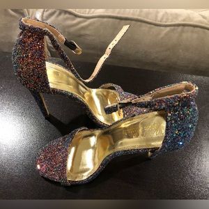 Lauren Lorraine 4” Glitter Heels